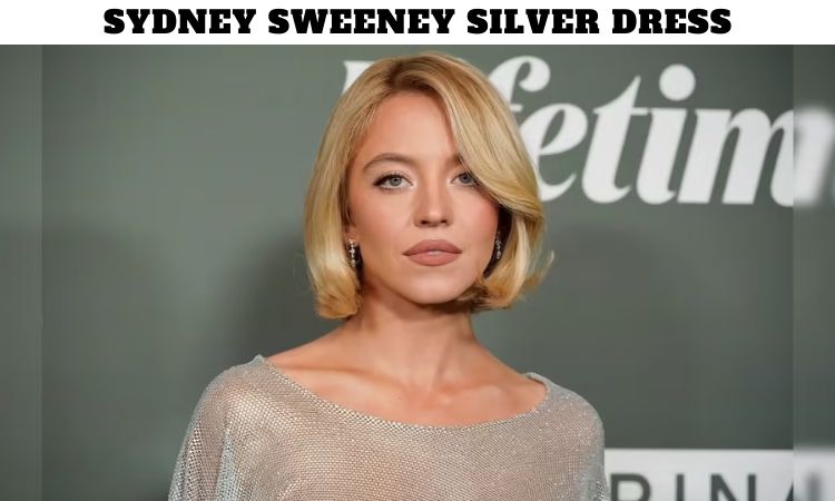 Sydney Sweeney Silver Dress